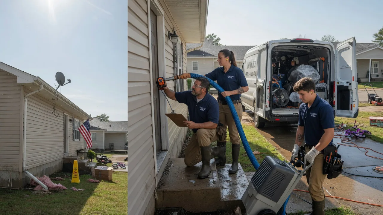 Ceiling Water Damage Restoration in Corning, OH near me